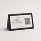 Porta QR Code da Tavolo verde salvia qr code intercambiabile per Ristoranti | Supporto Biglietto Visita Personalizzabile| Espositore Menu QR