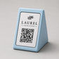 Porta Menu QR Code Personalizzato, Espositore 3D per Tavoli Ristorante e Bar, Segnatavolo con Incisione Logo, Supporto Moderno