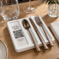 Portaposate da Tavolo Personalizzato, Vaschetta 3D Organizzatore Posate per Ristorante e Bar, Portaposate Singolo, Set Accessori