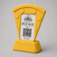 Porta Menu QR Code pizza Personalizzato, Espositore 3D per Tavoli Ristorante e Bar, Segnatavolo con Incisione Logo, Supporto Moderno