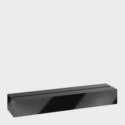 Set 10 pezzi portacarte in acrilico varie misure disponibili nero brillante con fessura per menu