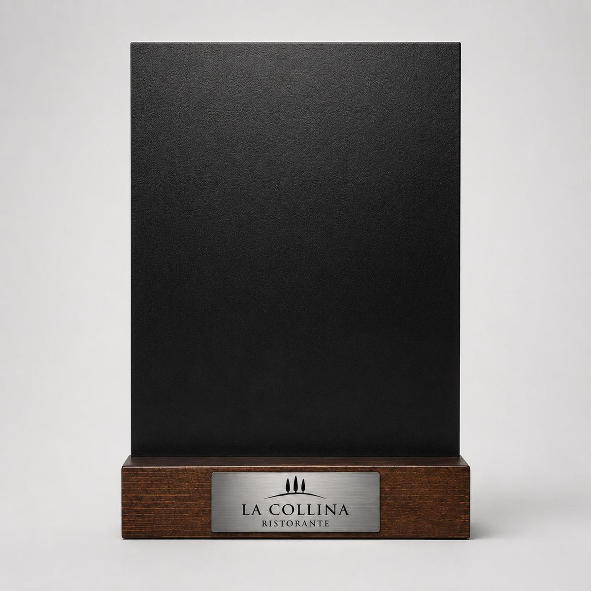 Set 10 pezzi Porta Menu Tavolo Personalizzato, Espositore 3D Legno Lavagnetta Segnatavolo Incisione Logo, Supporto Moderno Ristorante Bar