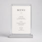Set 12 pezzi Supporto in plexiglas da banco Personalizzato , Espositore Segnatavolo Ristorante Bar espositore in legno per prezzi