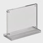 Set 12 pezzi Supporto orizzontale in plexiglas da banco Personalizzato Espositore Segnatavolo Ristorante Bar espositore in legno per prezzi