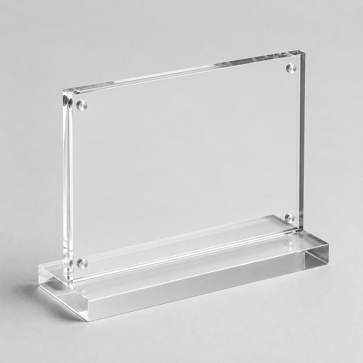 Set 12 pezzi Supporto orizzontale in plexiglas da banco Personalizzato Espositore Segnatavolo Ristorante Bar espositore in legno per prezzi