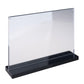 Set 12 pezzi Supporto orizzontale in plexiglas da banco con base nera Espositore Segnatavolo Ristorante Bar espositore in plexiglas