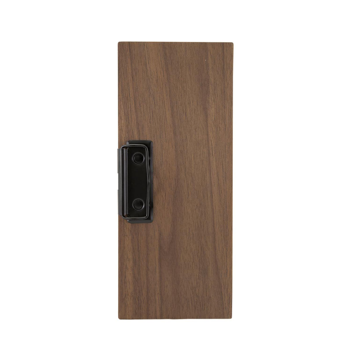 Portaconto personalizzato con incisione laser - Per Caffè, Ristoranti, Bar - 24x10 cm - Legno Di Noce Laccato - Clip Per Mantenere i fogli
