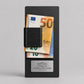 Portaconto personalizzato con incisione laser - Per Caffè, Ristoranti, Bar - 24x10 cm - plexiglas satinato nero - Clip Per Mantenere i fogli