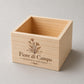 Scatole Portaoggetti Legno Grezzo, 4 Pezzi Piccole Quadrate legno, 8 x 8 x 4 cm Scatole Di Legno Senza Coperchio Organizer, Artigianato