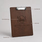 10 Pezzi Portablocco di Legno, Clipboard Menu Board, Portablocchi Appunti Porta-Pad Lavagna da Scrittura a4, Cartellina Rigida Pinza e Foro