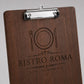 10 Pezzi Portablocco di Legno, Clipboard Menu Board, Portablocchi Appunti Porta-Pad Lavagna da Scrittura a4, Cartellina Rigida Pinza e Foro