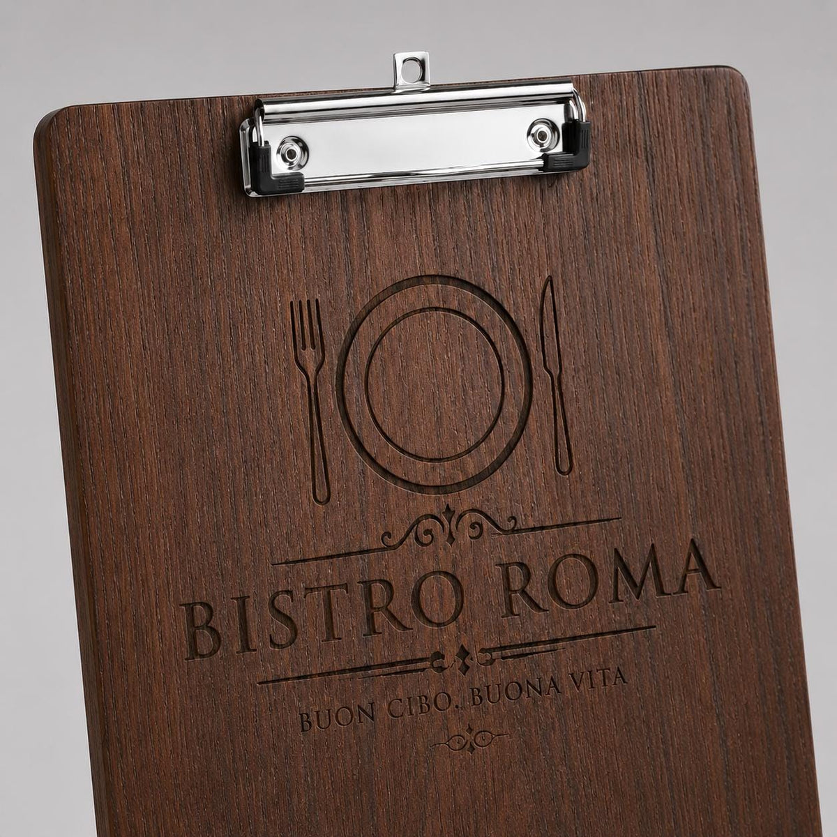 10 Pezzi Portablocco di Legno, Clipboard Menu Board, Portablocchi Appunti Porta-Pad Lavagna da Scrittura a4, Cartellina Rigida Pinza e Foro