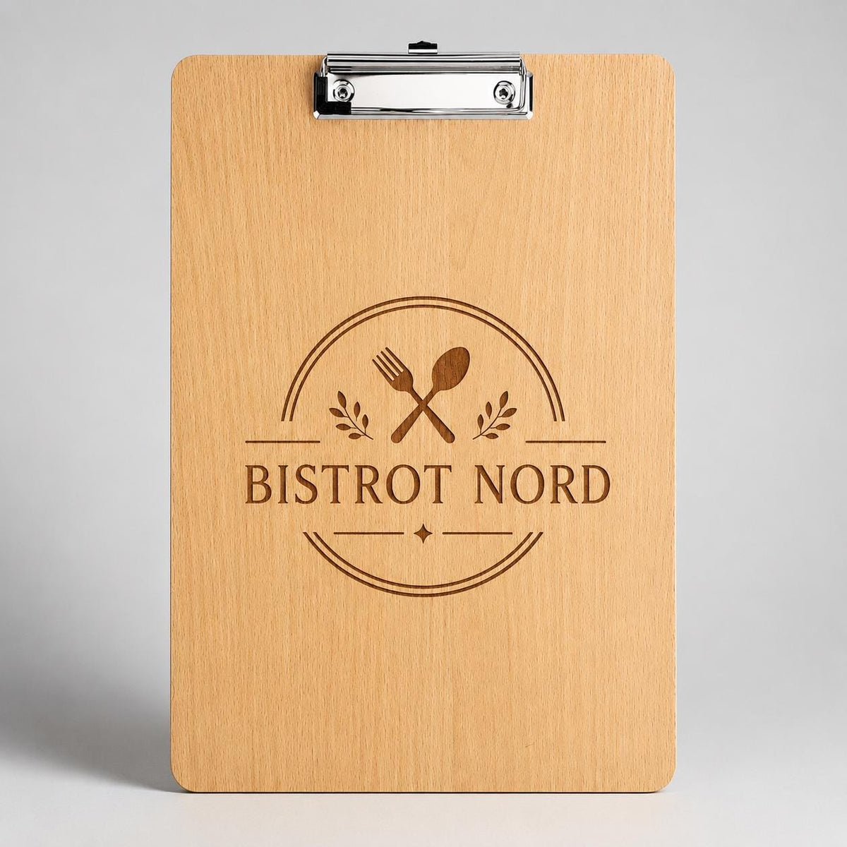 6 Pezzi Portablocco di Legno, Clipboard Menu Board, Portablocchi Appunti Porta-Pad Lavagna da Scrittura a4, Cartellina Rigida Pinza e Foro