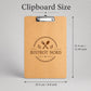 6 Pezzi Portablocco di Legno, Clipboard Menu Board, Portablocchi Appunti Porta-Pad Lavagna da Scrittura a4, Cartellina Rigida Pinza e Foro