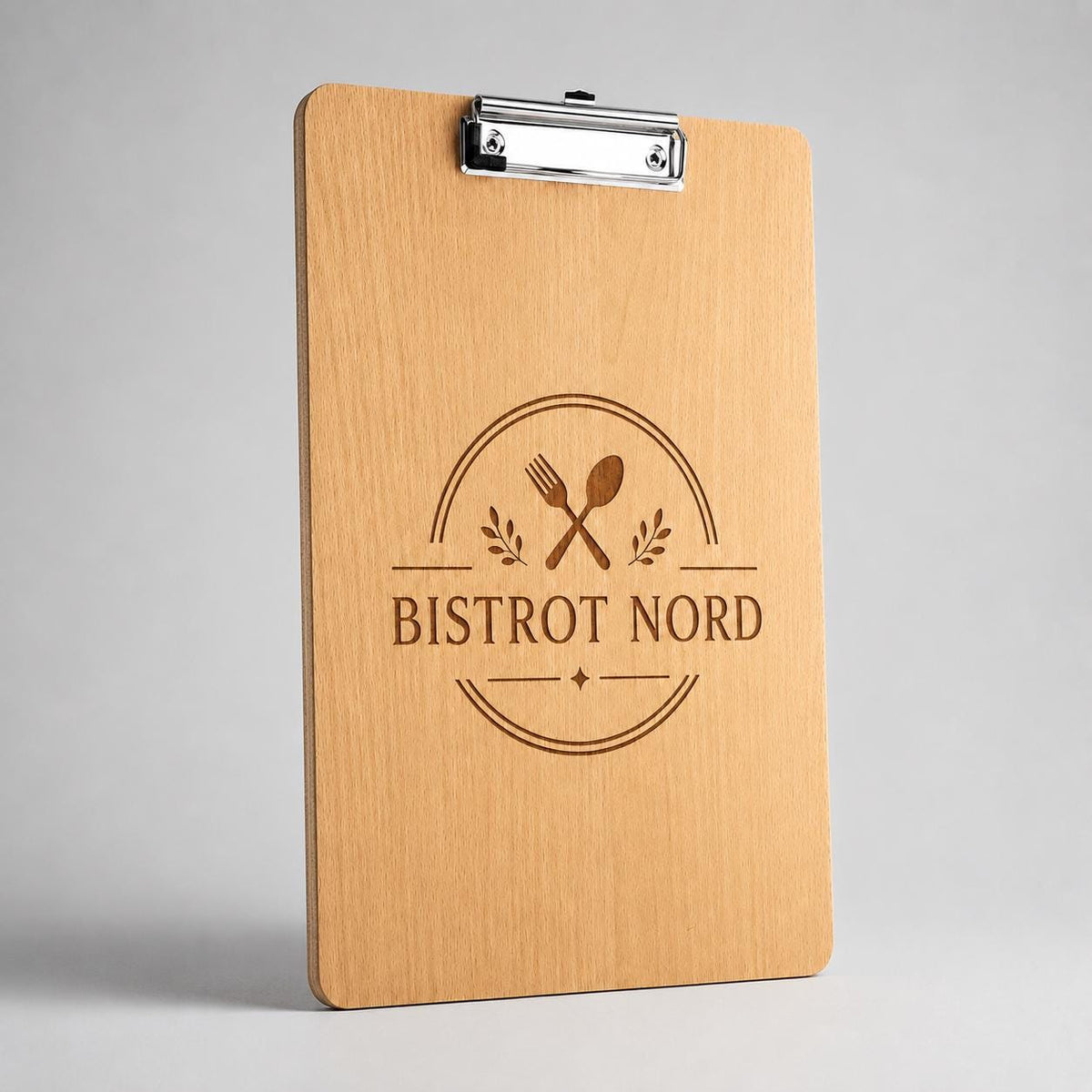 6 Pezzi Portablocco di Legno, Clipboard Menu Board, Portablocchi Appunti Porta-Pad Lavagna da Scrittura a4, Cartellina Rigida Pinza e Foro