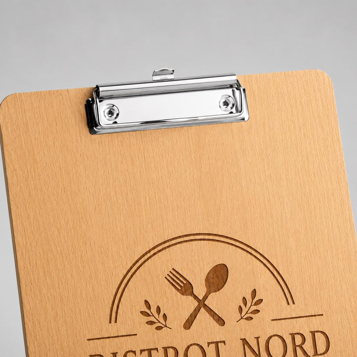 6 Pezzi Portablocco di Legno, Clipboard Menu Board, Portablocchi Appunti Porta-Pad Lavagna da Scrittura a4, Cartellina Rigida Pinza e Foro