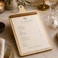 Portamenu in Legno a Forma di Tagliere Formato A4, Tavoletta per Ristorante Pizzeria e Trattoria, Clipboard Personalizzata Incisione Logo