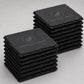 Set da 12 sottobicchieri in Ardesia, Piatti Spaziosi,per bicchieri, 10x10, Antracite Piatti da Portata in Pietra
