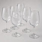 Set 6,12,48,96 pezzi Calici da Vino Personalizzati con Incisione Logo, Bicchieri in Vetro Incisi per Ristorante Enoteca e Bar, Calice Regalo