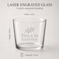 Set 12 Bicchieri Bassi Personalizzati Incisione Logo, Tumbler Mini 22,5 cl per Osteria Ristorante Bar, Bicchieri dVino e Acqua Incisi Laser