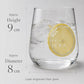 Bicchieri Acqua Gin Tumbler Vetro | Set di 6 | 430 ML | | Ideale per la Casa, Ristorante e Ricevimenti | Adatto alla Lavastoviglie