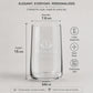 Bicchieri Acqua Succo Highball Vetro | Set di 6 | 540 ML | adatto lavastoviglie | Ideale per la Casa, Ristorante e Ricevimenti |