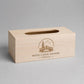 Scatola Porta fazzoletti con Fondo, Legno, Beige, 25 x 13 x 9 cm Porta fazzoletti in legno personalizzato con incisione laser