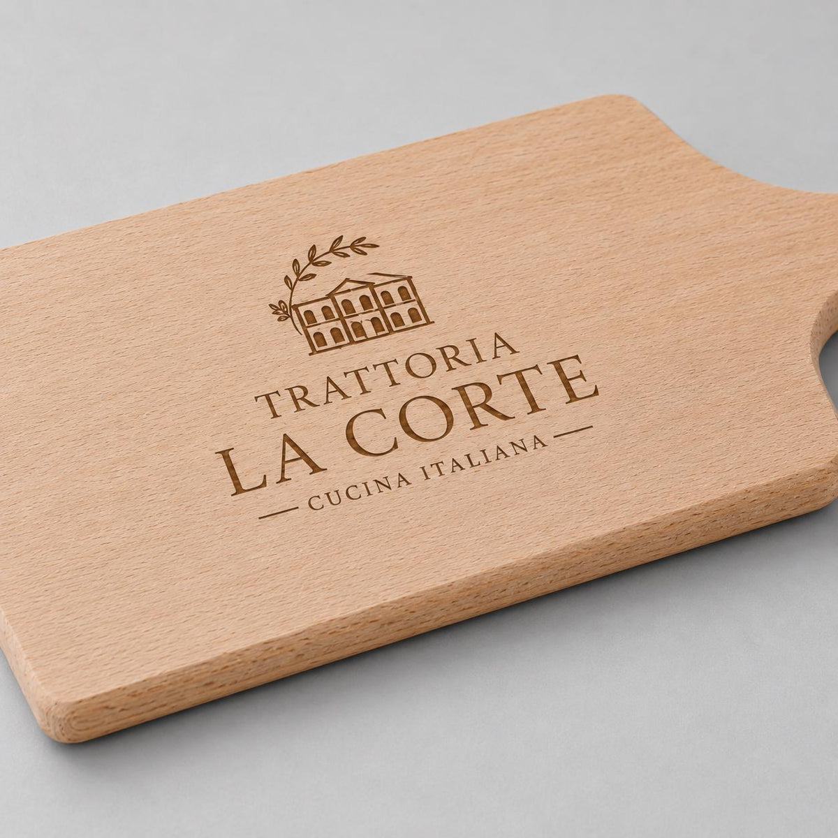 Set 10 Taglieri In Legno con Manico , 35×16x2h cm, 100% Legno Faggio Tagliere Verdure, Frutta, Salame, Made in Italy, 10 Pezzi
