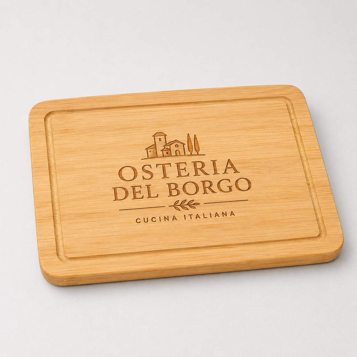 Set di 10 Taglieri in Legno 22x15 - Tagliere Compatto per Antipasti, Aperitivi, Stuzzichini - Vassoi Rustici per Cucina, Servizio in Tavola