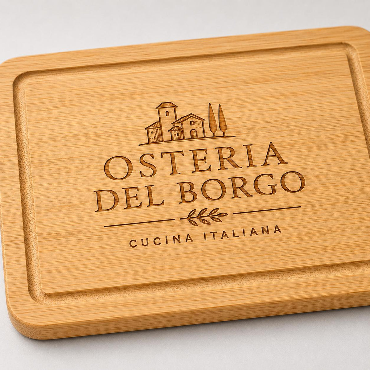 Set di 10 Taglieri in Legno 22x15 - Tagliere Compatto per Antipasti, Aperitivi, Stuzzichini - Vassoi Rustici per Cucina, Servizio in Tavola