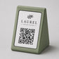 Porta Menu QR Code Personalizzato, Espositore 3D per Tavoli Ristorante e Bar, Segnatavolo con Incisione Logo, Supporto Moderno