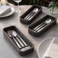 Portaposate da Tavolo Personalizzato, Vaschetta 3D Organizzatore Posate per Ristorante e Bar, Portaposate Singolo, Set Accessori