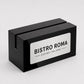 Set 10 pezzi portacarte in acrilico varie misure disponibili nero brillante con fessura per menu
