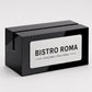 Set 10 pezzi portacarte in acrilico varie misure disponibili nero brillante con fessura per menu