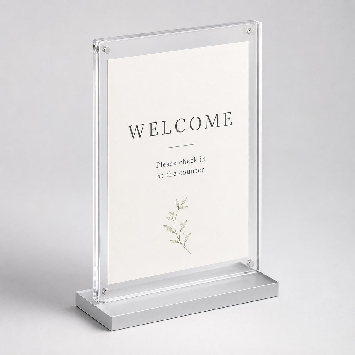 Set 12 pezzi Supporto in plexiglas da banco Personalizzato , Espositore Segnatavolo Ristorante Bar espositore in legno per prezzi