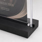 Set 12 pezzi Supporto verticale in plexiglas da banco con base nera Espositore Segnatavolo Ristorante Bar espositore in plexiglas