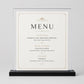 Set 12 pezzi Supporto orizzontale in plexiglas da banco con base nera Espositore Segnatavolo Ristorante Bar espositore in plexiglas