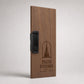 Portaconto personalizzato con incisione laser - Per Caffè, Ristoranti, Bar - 24x10 cm - Legno Di Noce Laccato - Clip Per Mantenere i fogli