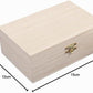 Scatola in Legno Naturale con coperchio (15X10X5,5Cm) – Ideale per Fai da Te, Decoupage e Organizer personalizzata con incisione laser