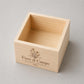 Scatole Portaoggetti Legno Grezzo, 4 Pezzi Piccole Quadrate legno, 8 x 8 x 4 cm Scatole Di Legno Senza Coperchio Organizer, Artigianato