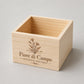 Scatole Portaoggetti Legno Grezzo, 4 Pezzi Piccole Quadrate legno, 8 x 8 x 4 cm Scatole Di Legno Senza Coperchio Organizer, Artigianato