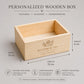Scatole Portaoggetti Legno Grezzo, 4 Pezzi Piccole legno, 15 x 10 x 6 cm Scatole Di Legno Senza Coperchio Organizer, Artigianato