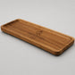 vassoio in legno rettangolare di acacia, versatile per accessori e ufficio, organizer di stile con venatura decorativo in legno, 28x10x1,5cm