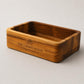 organizer in legno di acacia,conservazione di stile cosmetici, accessori e ufficio, venatura unica,scatola portaoggetti duratura, 18x12x5 cm