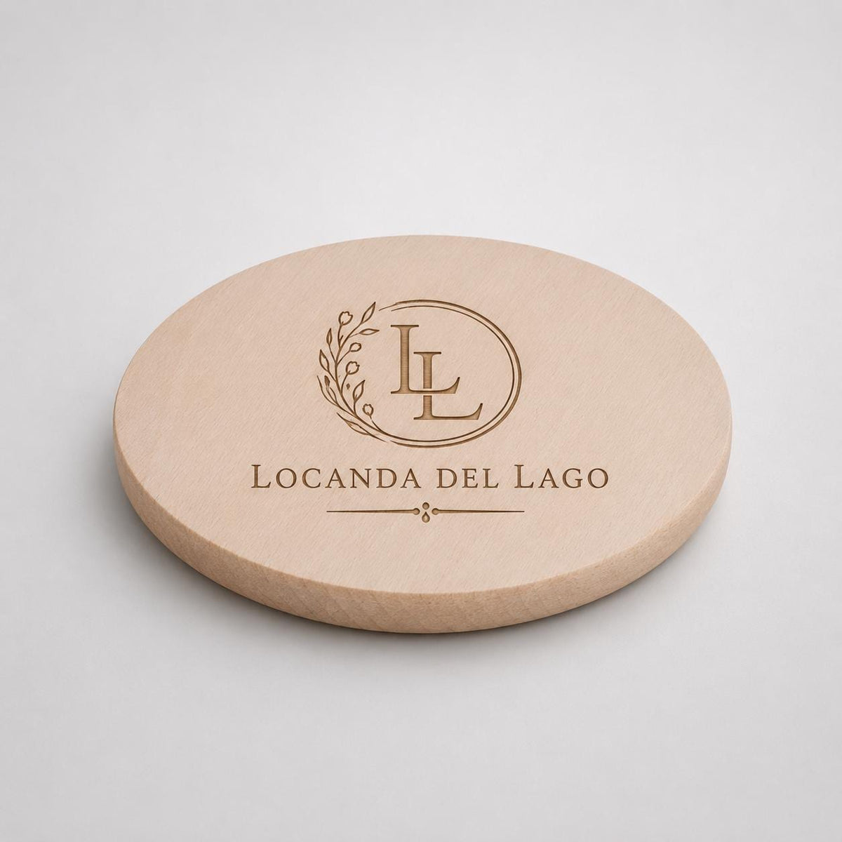10 pezzi Tagliere da Cucina in Legno | diametro 24,5 x 1.5cm | Taglieri in Legno Ideali per Aperitivo Pane, Formaggi| faggio