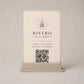 Portacartellino buffet QR Code Personalizzato per Ristorante e Bar Segnatavolo Menu Digitale Display QR 3d
