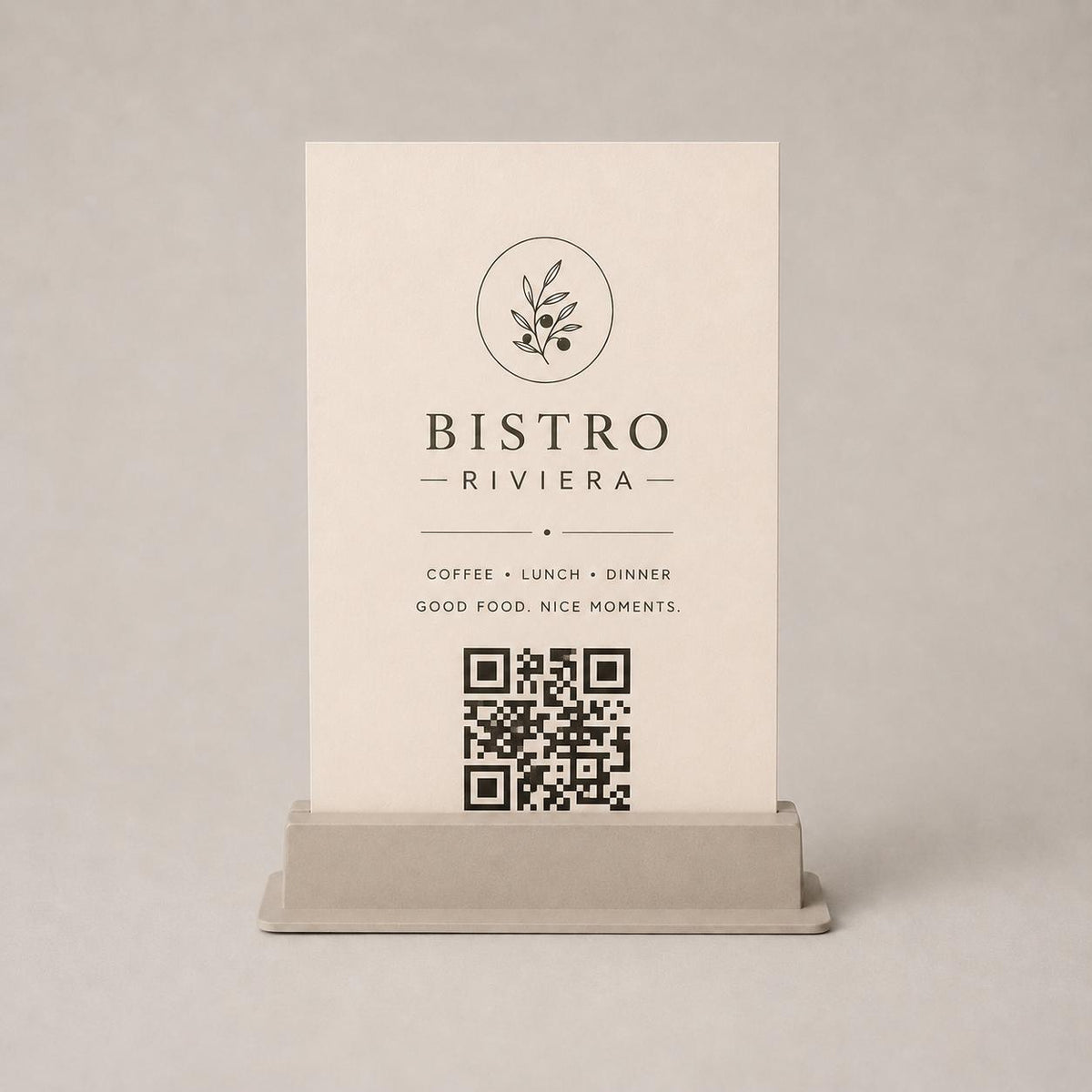 Portacartellino buffet QR Code Personalizzato per Ristorante e Bar Segnatavolo Menu Digitale Display QR 3d