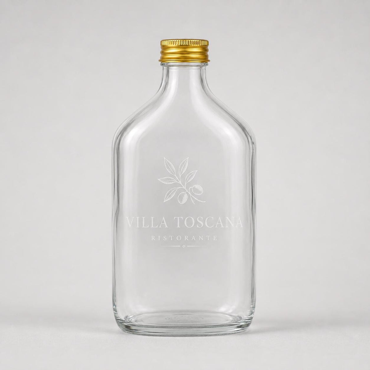 10 Bottigliette Vetro Con Tappo - Confezione da 10 bottiglie vuote in vetro da 500 ml con coperchio dorato