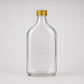 10 Bottigliette Vetro Con Tappo - Confezione da 10 bottiglie vuote in vetro da 500 ml con coperchio dorato