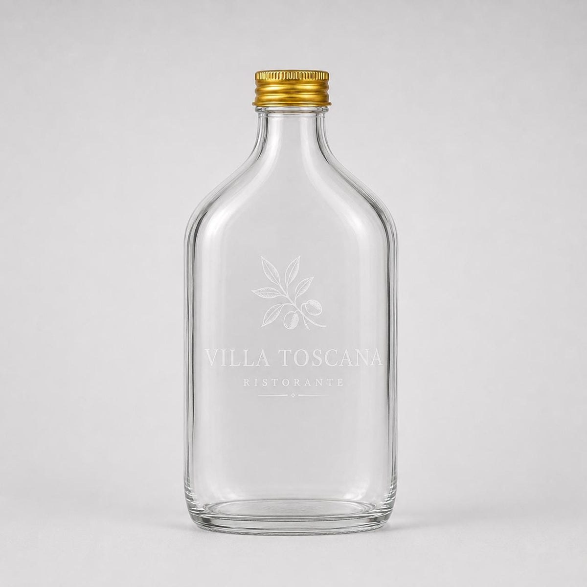10 Bottigliette Vetro Con Tappo - Confezione da 10 bottiglie vuote in vetro da 500 ml con coperchio dorato